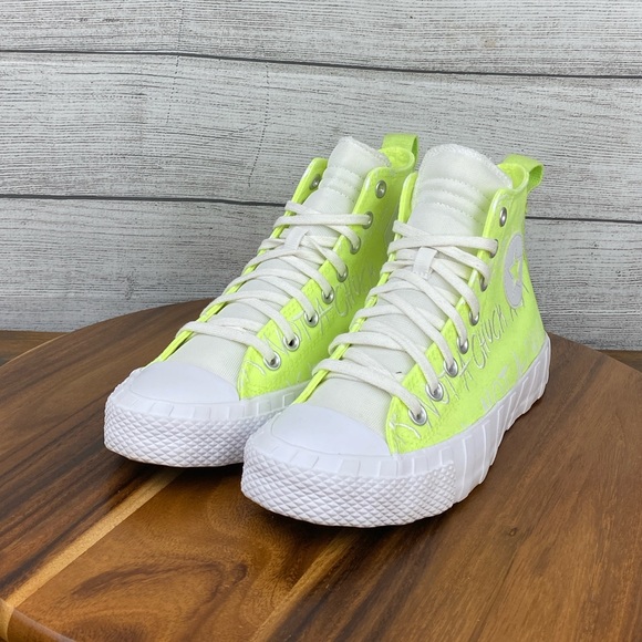 Converse UNT1TL3D Not a Chuck High Top Volt Yellow Shoes Women’s Sneaker Size 8 - Picture 2 of 12